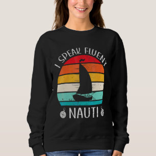 Sudadera Barco de vela de hombre hablo con fluidez capitán
