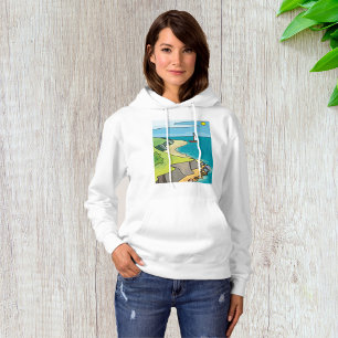Sudadera Barco de vela en acantilado costero