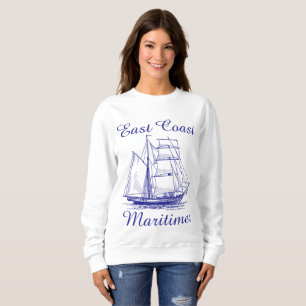 Sudadera Barco marítimo Maritimer de la costa este