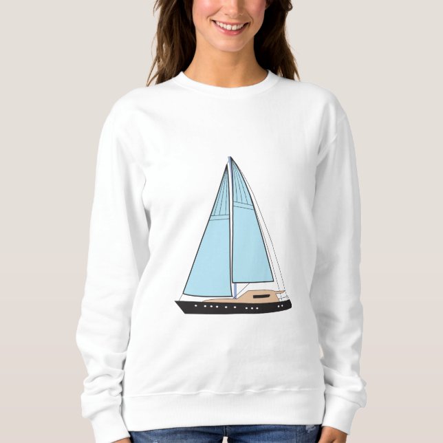 Sudadera Barco velero de lujo (Anverso)