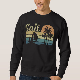 Sudadera Barco velero Guay Palm Tree Verano Vintage Sailo