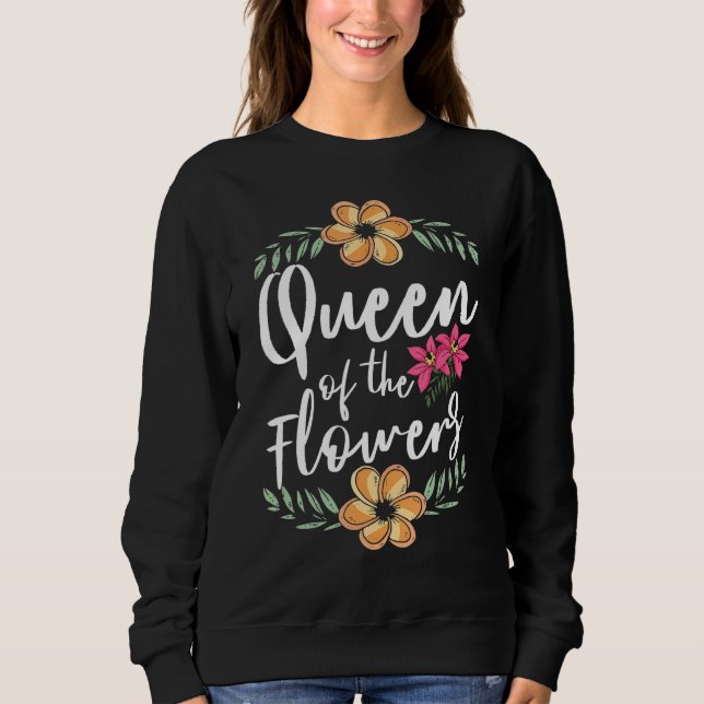 Sudadera Barcos De Flores Reina De La Flor Florienta (Anverso)