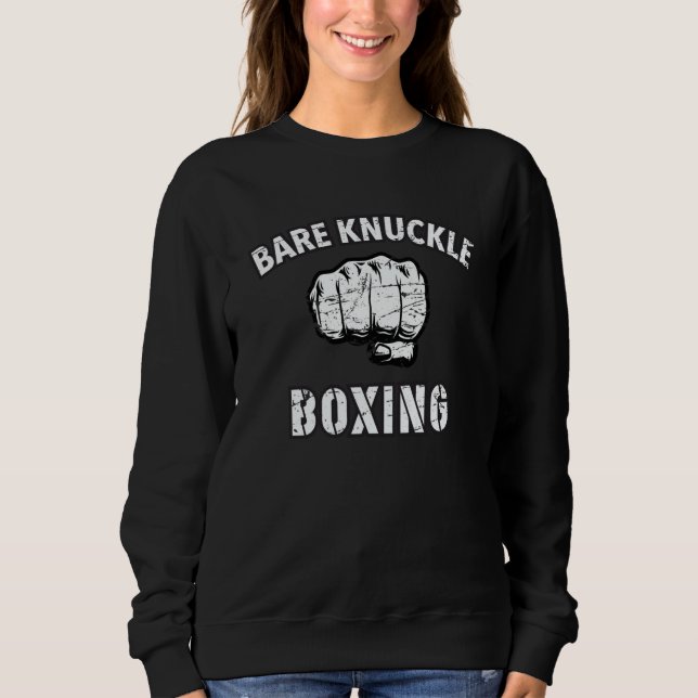 Sudadera Bare Knuckle Boxing Boxer Fist Fighting Combat Spo (Anverso)
