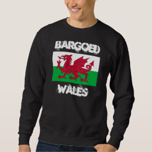 Sudadera Bargoed, Gales con bandera galesa