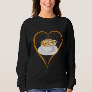 Sudadera Barista Café Café Café Corazón Café Cappuccino