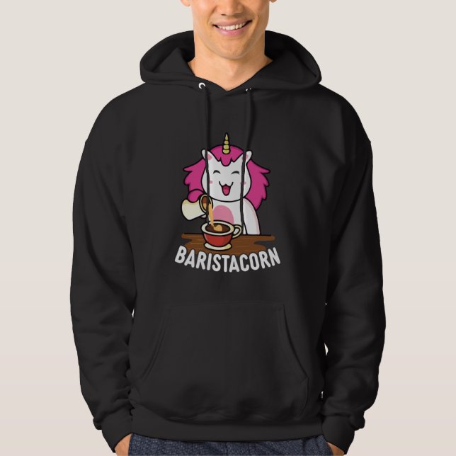 Sudadera Baristacorn  Barista Unicorn Coffeemaker (Anverso)