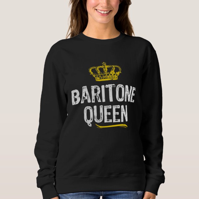 Sudadera Baritone Queen Women Girls Player  Cool Cute (Anverso)