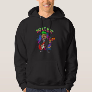 Sudadera Bark to the Beat Funny Punk Rock Dog Electric Guit