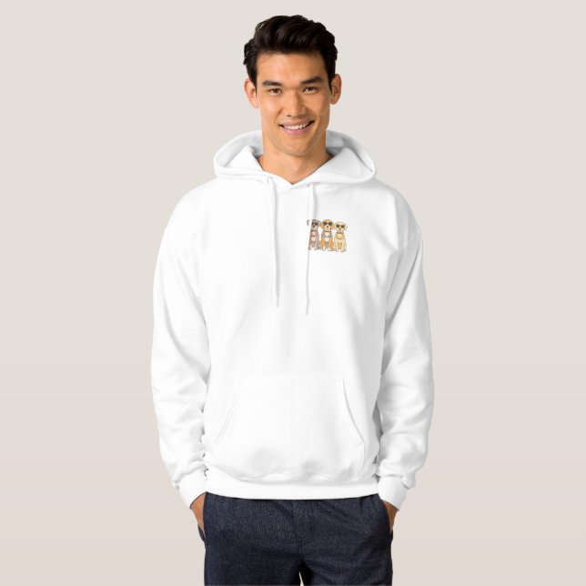 Sudadera Barkers de playa Trio de Bikini con actitud (Anverso completo)