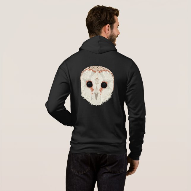 Sudadera Barn Owl Unisex Zip Hoodie (Reverso completo)