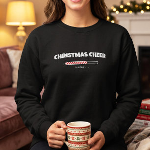 Sudadera Barra de carga de caramelo de Navidad. Navidad div