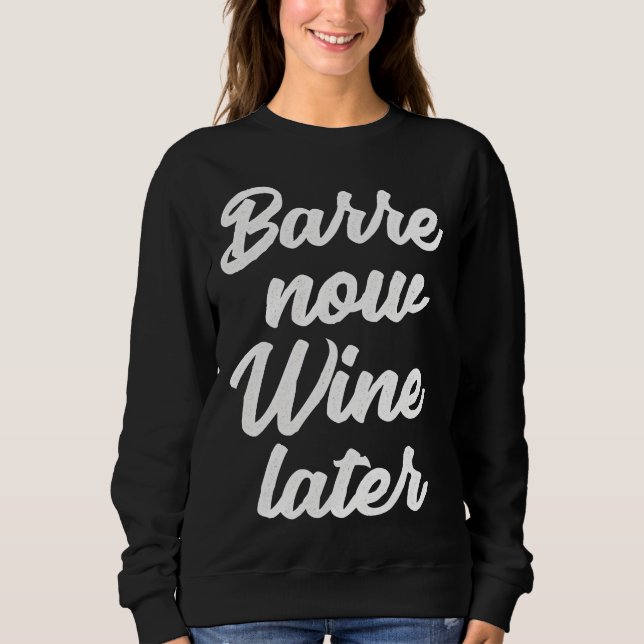 Sudadera Barre Now Wine Posterior Ballet Workout (Anverso)