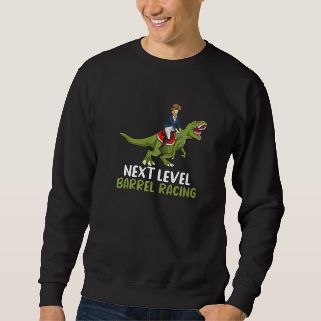 Sudadera Barrel Racer Dino Dinosaur Next Level Barrel Racin (Anverso)