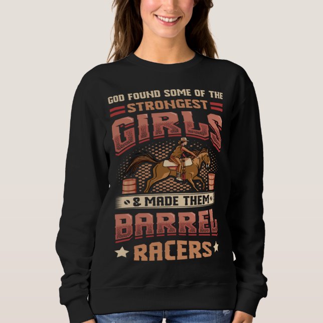Sudadera Barrel Racer Girl Barel Racing (Anverso)