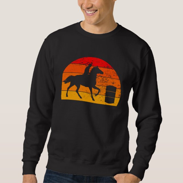 Sudadera Barrel Racing Barrel Racer Horse Riding Rodeo Cowg (Anverso)