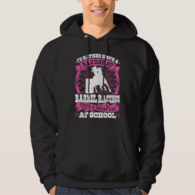 Sudadera Barrel Racing Girl Quote  Rodeo Cowgirl Barrel Rac (Anverso)