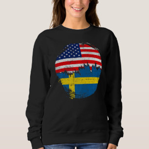 Sudadera Barreras vintage Bandera norteamericana Rota la an
