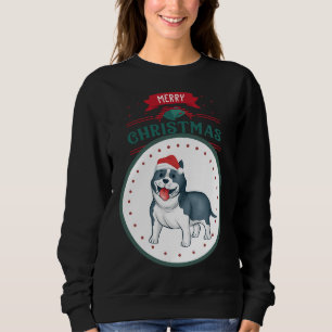 Sudadera Barrido de mano de Pitbull Cute con Chris arándano