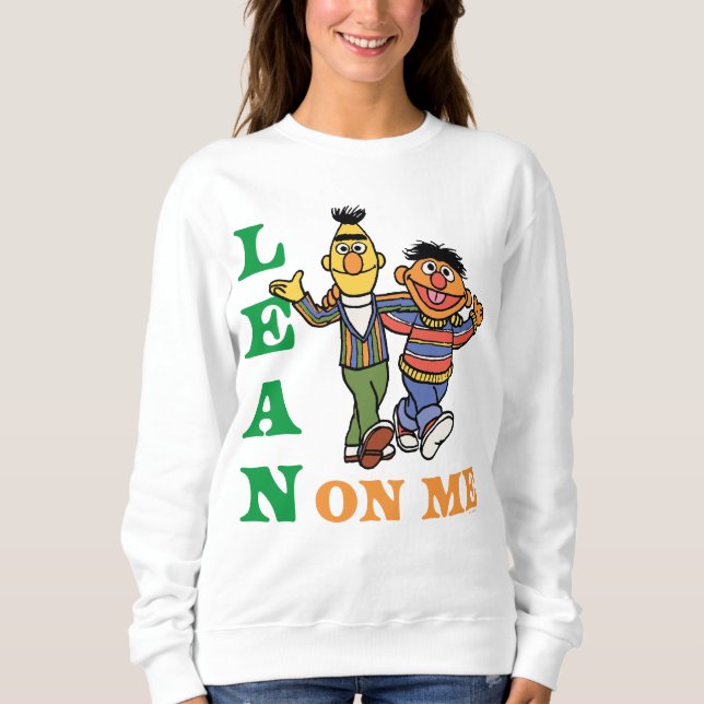Sudadera Barrio Sésamo | Bert y Ernie Lean sobre mí (Anverso)