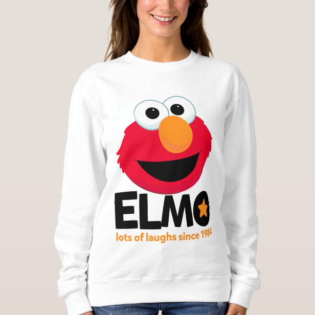 Sudadera Barrio Sésamo | Elmo Lots of Laughs Desde 1984 (Anverso)
