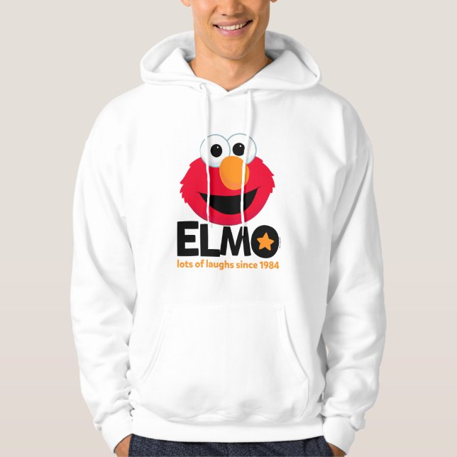 Sudadera Barrio Sésamo | Elmo Lots of Laughs Desde 1984 (Anverso)