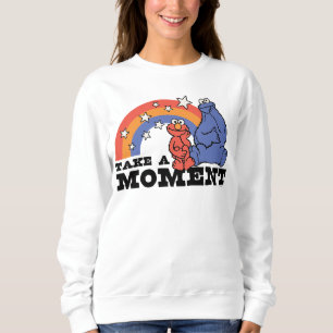 Sudadera Barrio Sésamo   Elmo y Cookie toman un momento