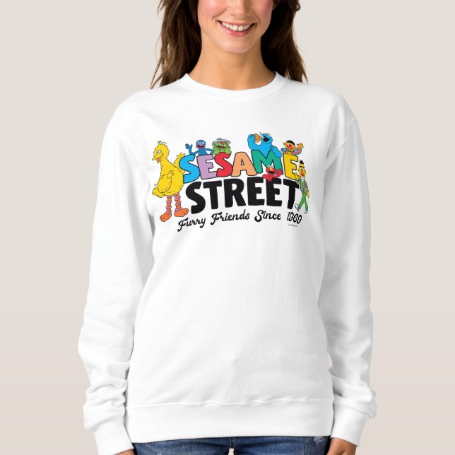 Sudadera Barrio Sésamo | Furry Friends Desde 1969 (Anverso)