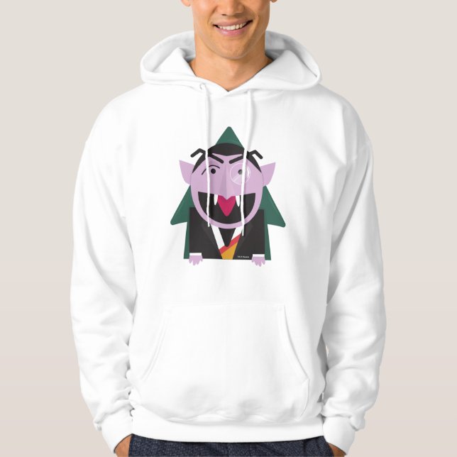Sudadera Barrio Sésamo | Ilustracion Count von Count (Anverso)