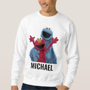 Sudadera Barrio Sésamo   Monstruo Elmo y Cookie