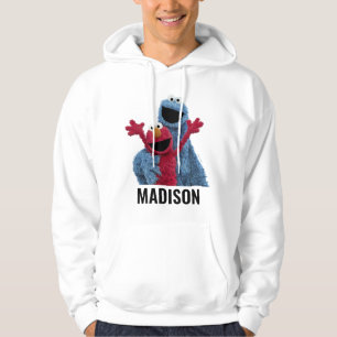 Sudadera Barrio Sésamo Monstruo Elmo y Cookie