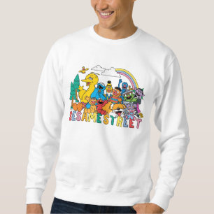 Sudadera Barrio Sésamo Ola arcoiris