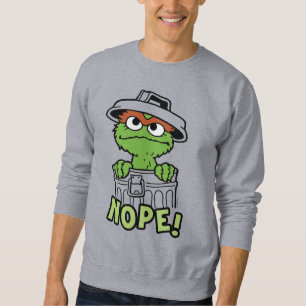 Sudadera Barrio Sésamo Oscar al Grouch Nope!