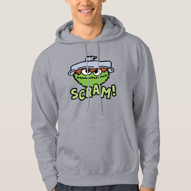 Sudadera Barrio Sésamo | Oscar el Grouch Scram! (Anverso)