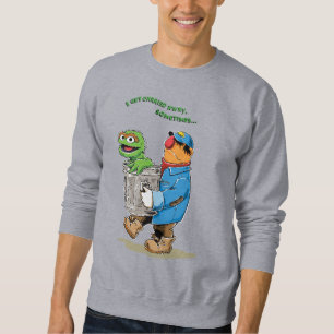 Sudadera Barrio Sésamo   Oscar y Bruno, el hombre de la bas