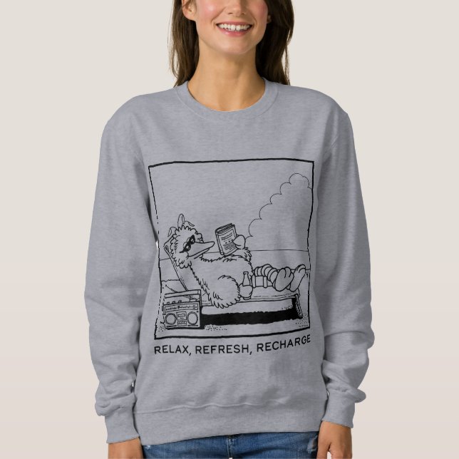 Sudadera Barrio Sésamo | Recarga de Refrescamiento de Refre (Anverso)