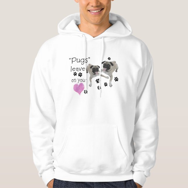 Sudadera Barros amasados….deje los pawprints en su corazón (Anverso)