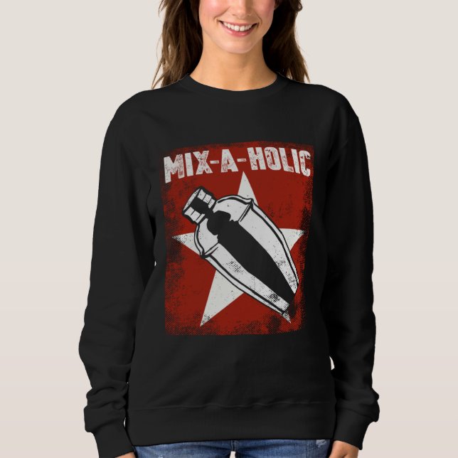 Sudadera Bartender Mixologist Mix A Holic (Anverso)