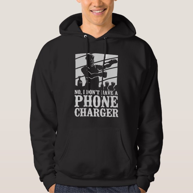 Sudadera Bartender Mixologist No I Don't Have A Phone Charg (Anverso)
