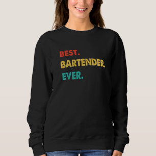 Sudadera Bartender Profesora Retro Mejor Bartender