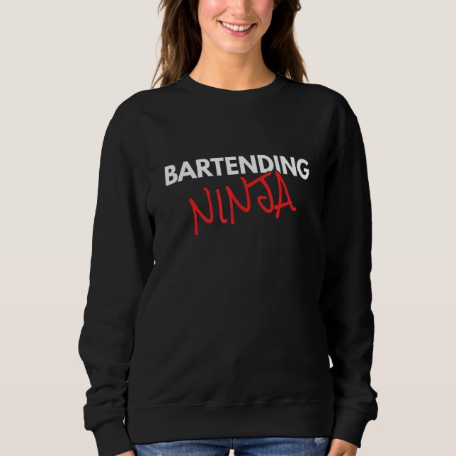 Sudadera Bartending Ninja Fun Bartender (Anverso)