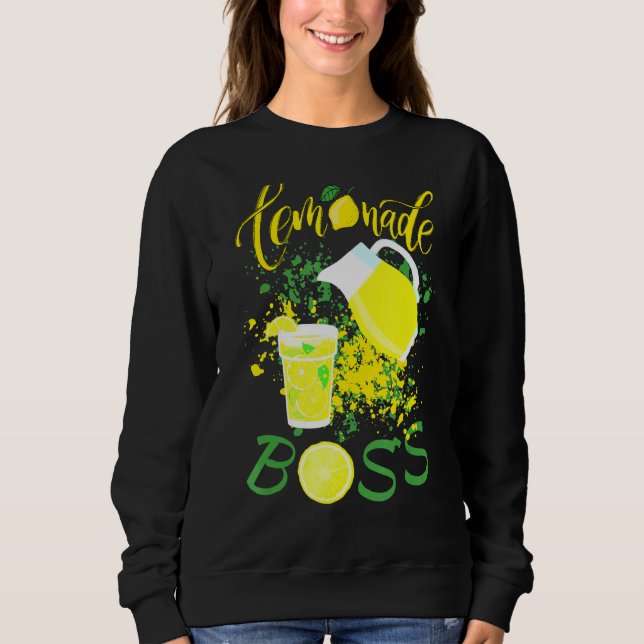 Sudadera Base Lemonade Jefe Chiste Jugo de crujido de limón (Anverso)