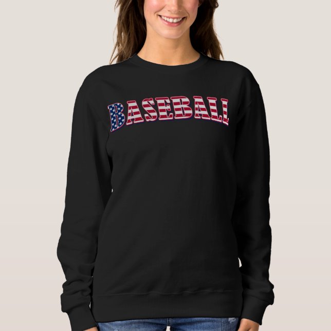 Sudadera Baseball American Flag  Baseball (Anverso)