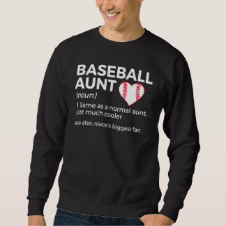 Sudadera Baseball Aunt Definition Niece's Biggest Fan