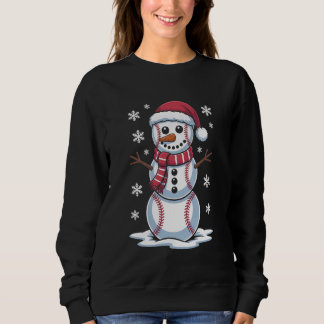 Sudadera Baseball Ball Snowman Player Boys Girls Kids Adult