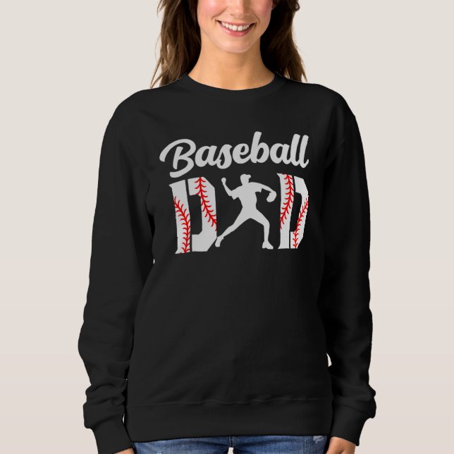 Sudadera Baseball Dad Apparel Dad Baseball  Fathers Day Men (Anverso)