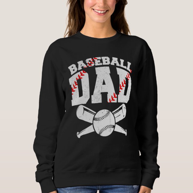 Sudadera Baseball Dad Daddy Papa Apparel Dad Baseball Fathe (Anverso)