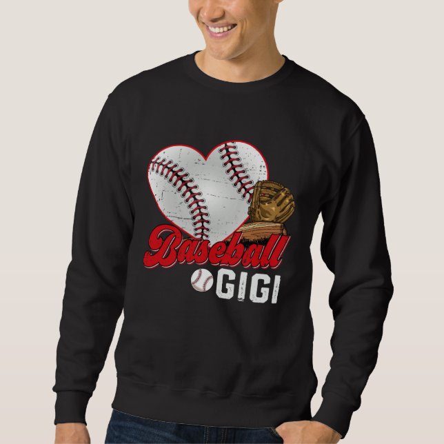 Sudadera Baseball Gigi Baseball  Cute Mother s Day Girl Wom (Anverso)