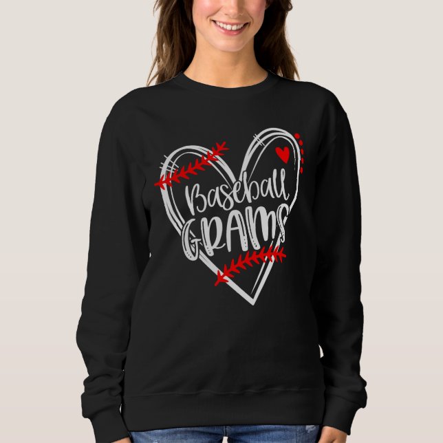 Sudadera Baseball Grams Heart T ball Grams Mother's Day (Anverso)