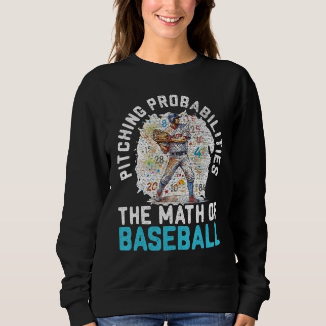 Sudadera Baseball Math Teacher Mathematician Sport Baseball (Anverso)