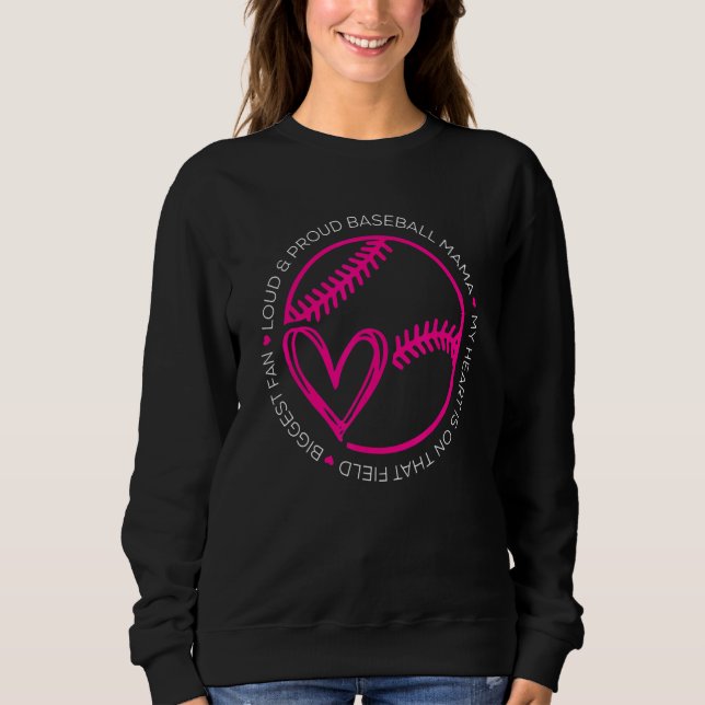 Sudadera Baseball Mom Baseball Player Baseball Mother 2 (Anverso)